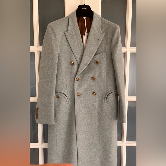 Blaze Milano ARYA wool overcoat, aqua - Picture 9 of 16